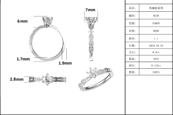 Moissanite bianco anello unico di Sapphire Platineve Diamonds Jewelry Women e di Sytle