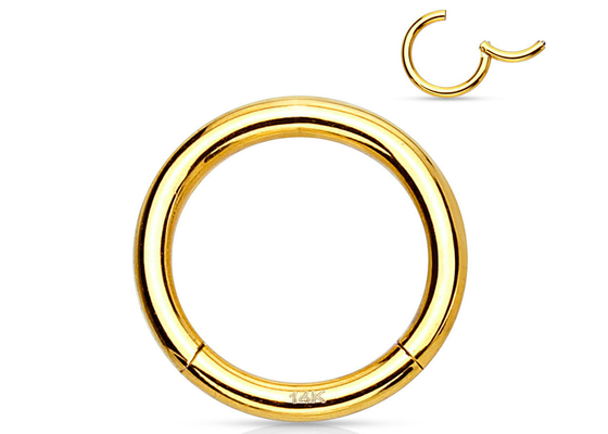 Elica che perfora il Clicker dell'oro 14K per il Tragus 16g-40g della cartilagine