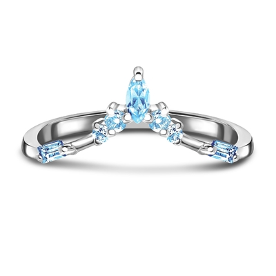 9K / oro bianco naturale di 10K/14K/18K Emerald Cut Diamond Engagement Ring