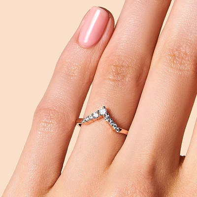 Celebrità Diamond Engagement Rings For Women, 14K Rose Real Diamond Jewellery