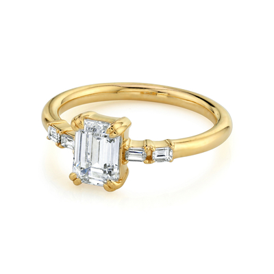 Nozze pure oro naturale 14k/18k di Diamond Ring Wedding Solid dell'oro
