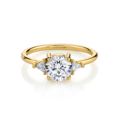 RD 4mm Diamond Ring naturale rotondo, artiglio che mette la banda di nozze dell'oro 18k
