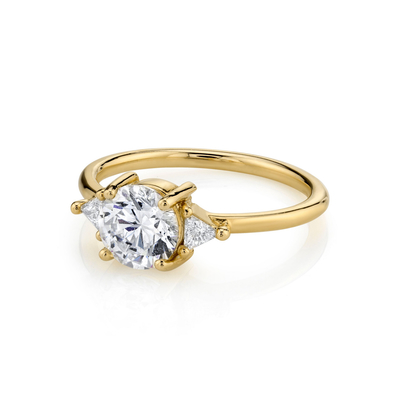 RD 4mm Diamond Ring naturale rotondo, artiglio che mette la banda di nozze dell'oro 18k