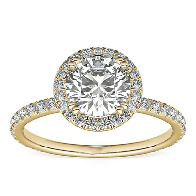 Gia Big Diamonds Woman Engagement di lusso oro 9K/14K/18K di Ring Real Solid