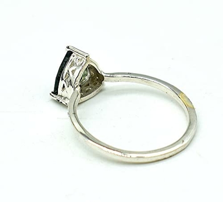 Moss Agate Gemstone Ring genuino, Moss Agate Ring verde, bello anello, Moss Agate Ring