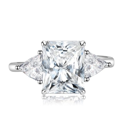Diamanti Sterling Silver For Women di ct TW dell'anello 1/15 dell'acquamarina