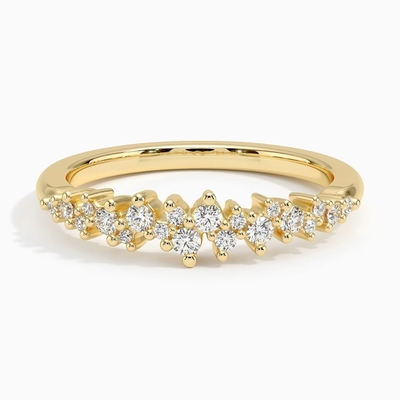 Impegno minuta Ring With del solitario della conicità 0,75 diamanti rotondi di carati