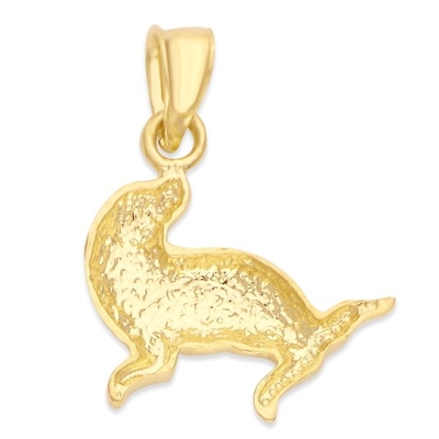 Carati nell'incanto del pendente del cerchio del delfino del doppio dell'oro giallo di carati 14K con la collana leggera della catena della corda dell'oro giallo 10K