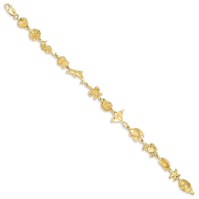 Vita Bolo Bracelet di Ross-Simons Three-Tone Sterling Silver Sea