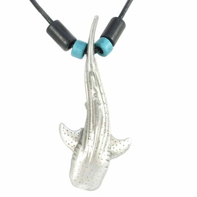 Gioielli di vita di mare della collana del pendente del peltro di vita di mare dello squalo balena per gli amanti dell'oceano