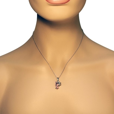 Gioielli fini di vita di mare del pendente della collana di incanto del pesce di 925 Sterling Silver Lobster Clasp Enameled per i regali delle donne per lei