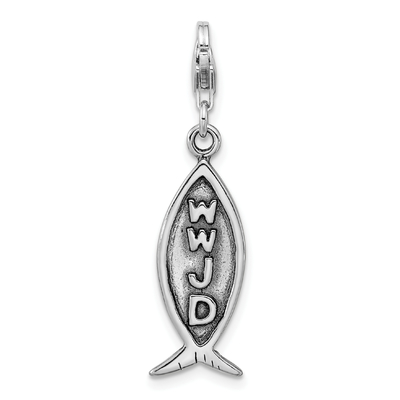 Gioielli fini di vita di mare del pendente della collana di incanto del pesce di 925 Sterling Silver Lobster Clasp Enameled per i regali delle donne per lei