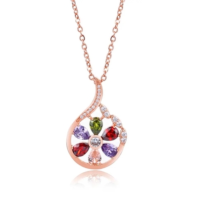Garnet Morganite Peridot Crystal Zircon ha messo l'anello del pendente della collana dell'orecchino