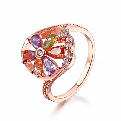 Garnet Morganite Peridot Crystal Zircon ha messo l'anello del pendente della collana dell'orecchino