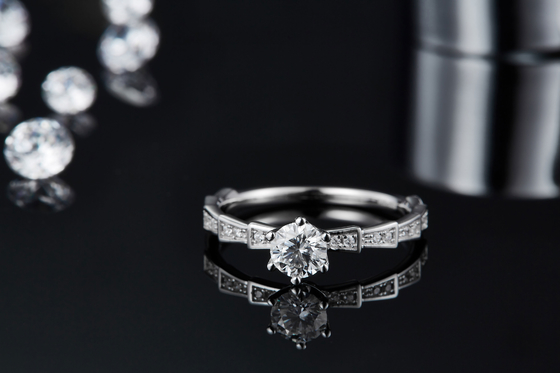 Moissanite bianco anello unico di Sapphire Platineve Diamonds Jewelry Women e di Sytle