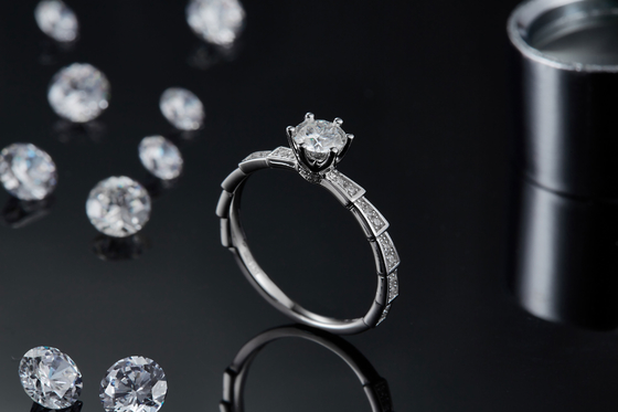 Moissanite bianco anello unico di Sapphire Platineve Diamonds Jewelry Women e di Sytle