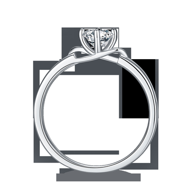 Quadrato bianco Moissanite e Sapphire Platineve Diamonds Jewelry Women Ring With Silver 1.94CTW