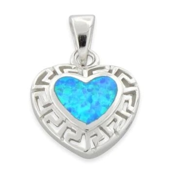 925 con i gioielli fini del pendente di goccia del laboratorio del modello di Sterling Silver Opal Greek online per le donne
