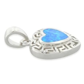 925 con i gioielli fini del pendente di goccia del laboratorio del modello di Sterling Silver Opal Greek online per le donne