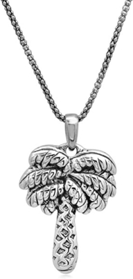 La palma dello smoking di EZ ciondola incanta 925 Sterling Silver Tree Pendant con lo zircone per il pendente