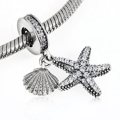 925 perle di Sterling Silver Fish Charm Dangle per i braccialetti &amp; le collane