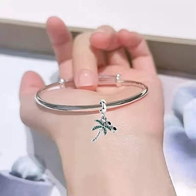 Chili Jewelry Coconut Palm Tree con la spiaggia di festa degli occhiali da sole incanta compatibile con Pandora Charms Bracelets