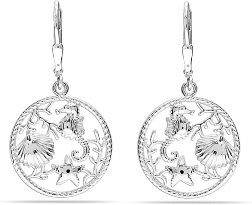 14k gioielli fini di vita di mare del pesce del pendente della collana di incanto della guarnizione dell'oro giallo 3 D per i regali delle donne per lei