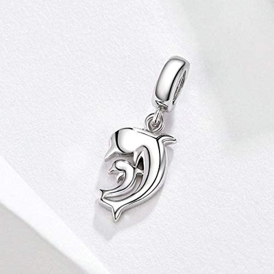 La sirena di incanto della tartaruga di incanto dell'argento del pendente 925 delle perle borda Shell Charm Lucky Sea Turtle per ciondolare per i braccialetti