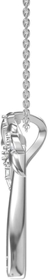 Sorriso d'argento - collana solida del pendente dell'albero di Sterling Silver Beautiful Tropical Palm, con la catena d'ancoraggio 17.5inch per le donne
