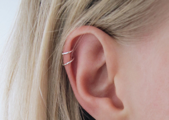 Elica che perfora il Clicker dell'oro 14K per il Tragus 16g-40g della cartilagine