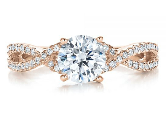 ODM dell'OEM naturale di dimensione di 0.8ct Diamond Engagement Rings 6.0MM