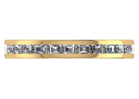 27pcs ODM dell'OEM del diamante 18K Rose Gold Ring With 2.0×1.5MM per il regalo