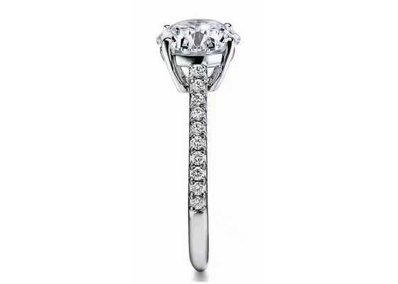 38pcs Diamond Engagement Ring Settings Round naturale ha tagliato 1.2ct RD7MM