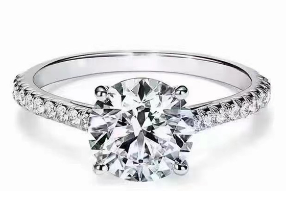 38pcs Diamond Engagement Ring Settings Round naturale ha tagliato 1.2ct RD7MM