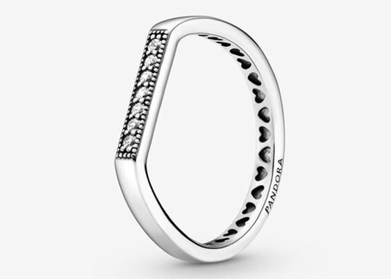 Rose Gold Clicker complessa, dimensione reale degli anelli di fidanzamento 1.2mm×8mm del diamante