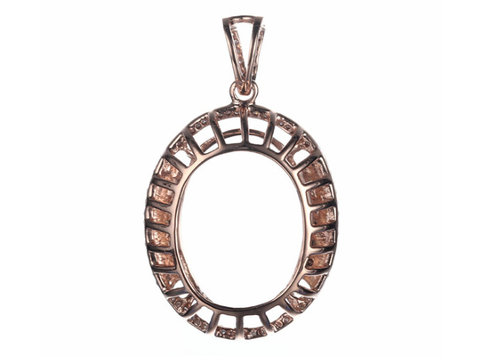 Forcone ovale del peso 2.7g del pendente 10×14mm dei gioielli del supporto dei semi di forma che mette tipo