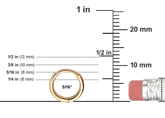 ODM dell'OEM perforante dell'orecchino dei gioielli del corpo dell'oro 14K con il diamante di rettangolo