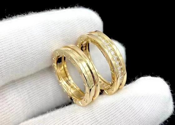 3.26g anello 0.4ct dei gioielli dell'oro solido del peso 18K per il ODM di nozze di impegno