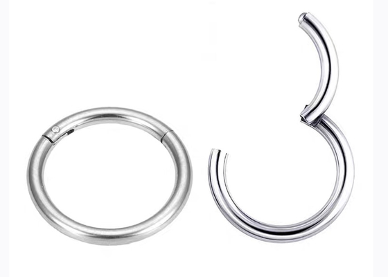 Clicker dell'oro bianco di Periceing, ODM dell'OEM degli orecchini del cerchio dell'oro 14k per l'anniversario