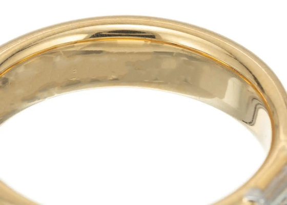 gioielli Diamond Wedding Ring dell'oro solido della pietra 14K del solitario di 0.58ct 6x4MM
