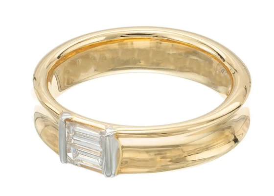 gioielli Diamond Wedding Ring dell'oro solido della pietra 14K del solitario di 0.58ct 6x4MM