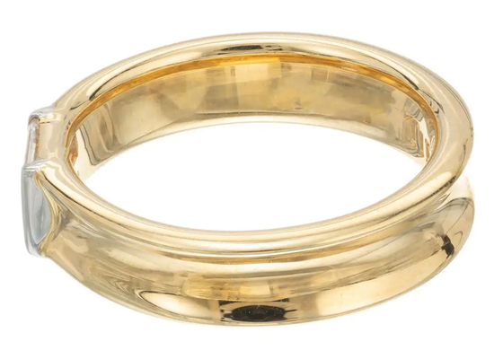 gioielli Diamond Wedding Ring dell'oro solido della pietra 14K del solitario di 0.58ct 6x4MM