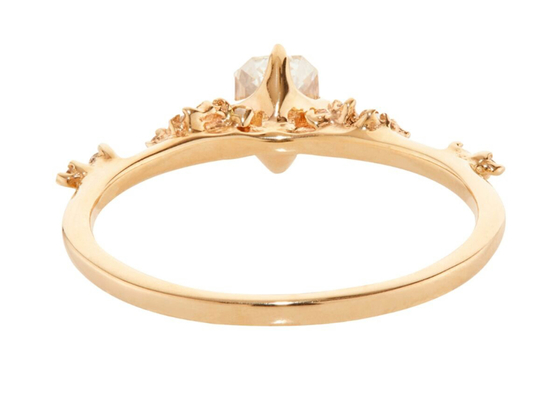 Modo Emerald Cut Diamond Ring, pietra di Ring With 6×8mm di impegno dell'insieme dell'artiglio