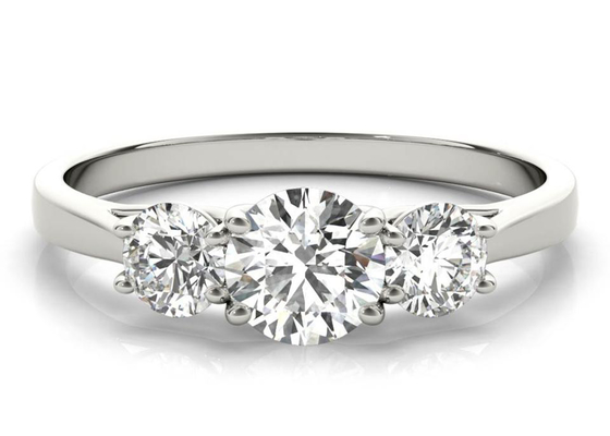 1,0 anello 925 Sterling Silver Material dell'argento di carati 9K con il ODM di Moissanite