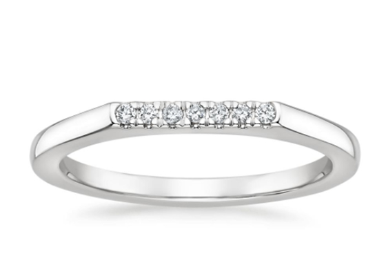 1.3mm 0.07carat 925 Sterling Silver Moissanite Engagement Rings per le donne