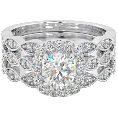forcone di Diamond Engagement Ring Set Claw di alone di 51pcs 0.51CT che mette tipo