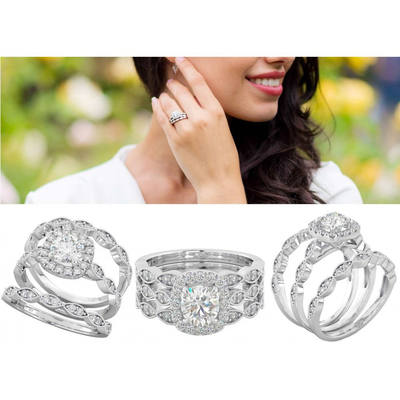 forcone di Diamond Engagement Ring Set Claw di alone di 51pcs 0.51CT che mette tipo