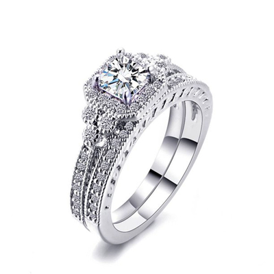principessa Cut Diamond Ring, anelli di fidanzamento di carati 0.62ct 2 di 62PCS Moissanite